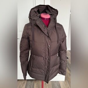 GAP Women’s Chocolate Brown Puffer Jacket - Size Small